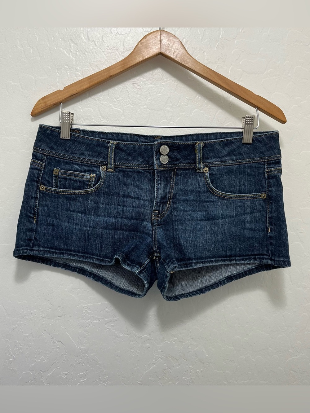American Eagle Low Rise Mini Shorts Y2K Micro Size 10